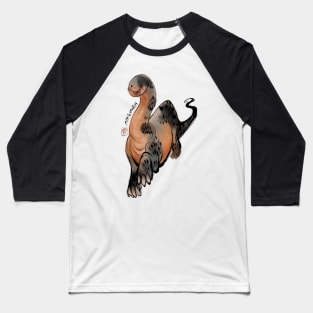 Apatosaurus Baseball T-Shirt